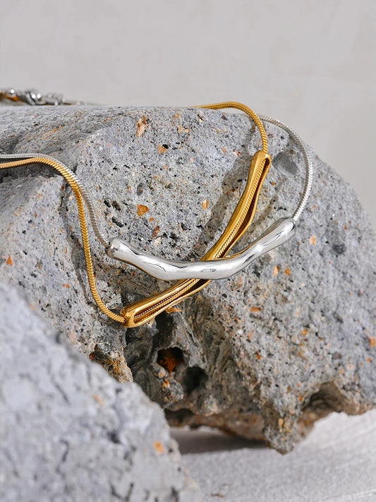 Chain cast pendant waterproof clavicle necklace - product image