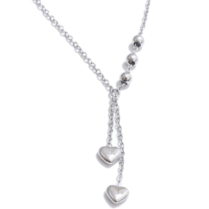 Chain drop heart love collar necklace - product image