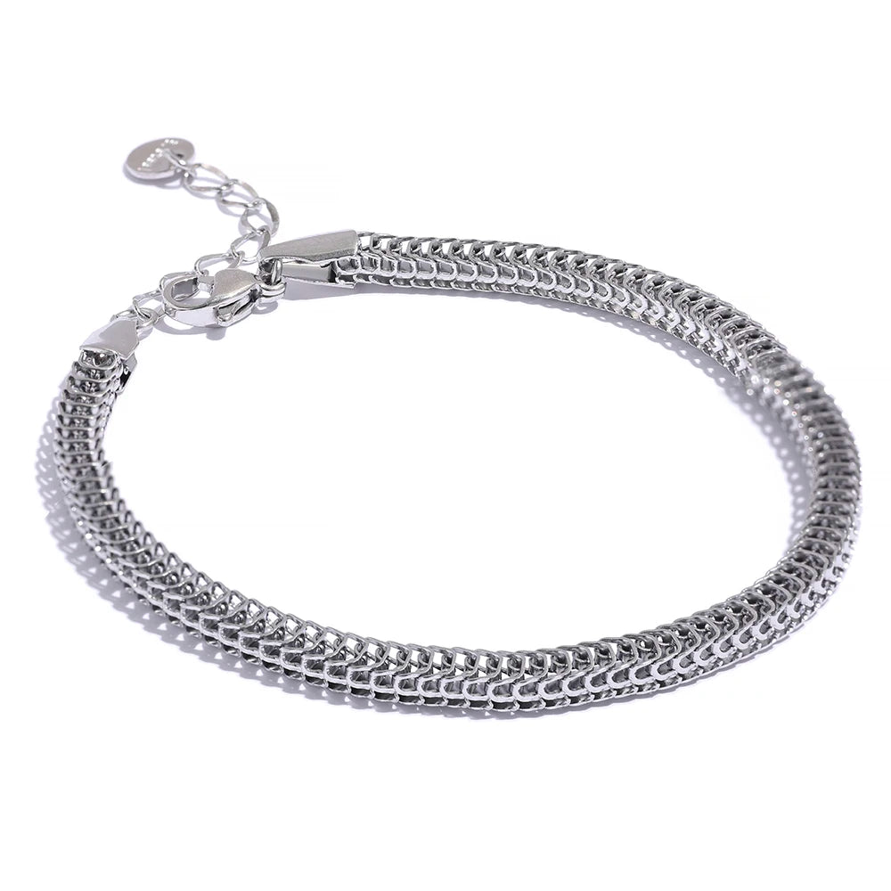 Chain necklace bracelet set classic statement jewelry - product image