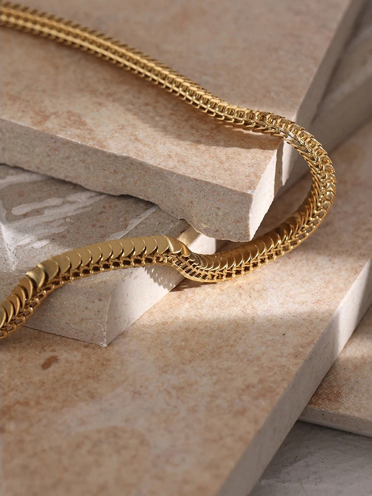 Chain necklace high quality golden collar - product image