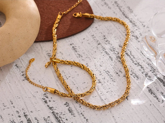 Chain necklace waterproof metal charm necklace - product image
