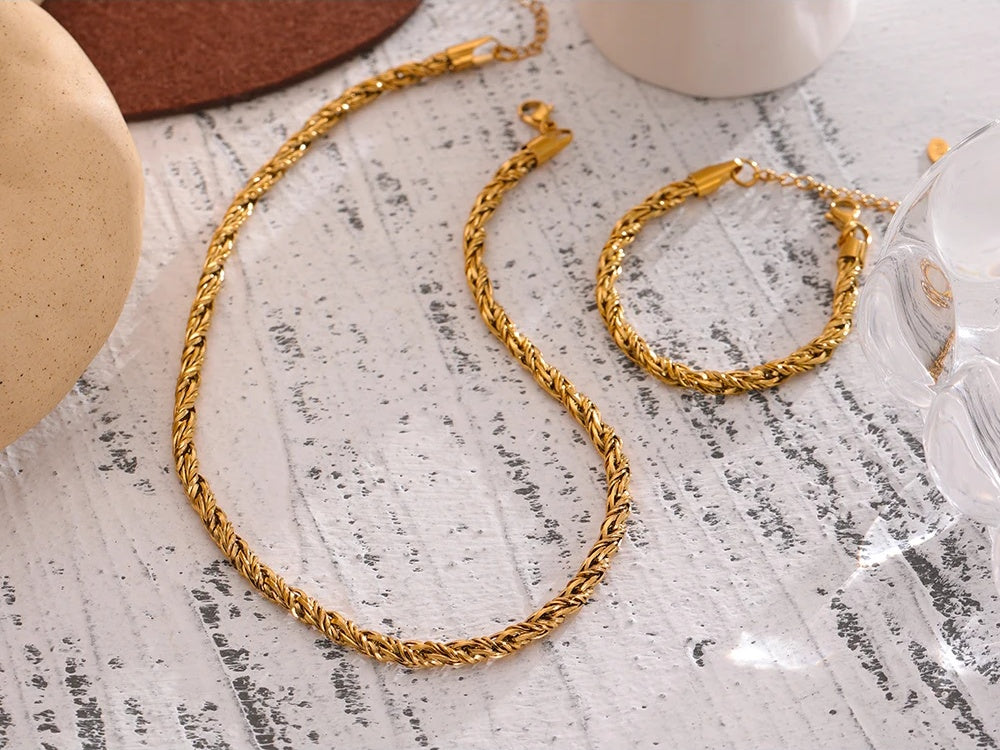Chain necklace waterproof metal charm necklace - product image