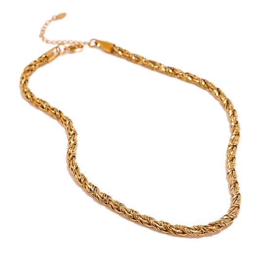 Chain necklace waterproof metal charm necklace - product image