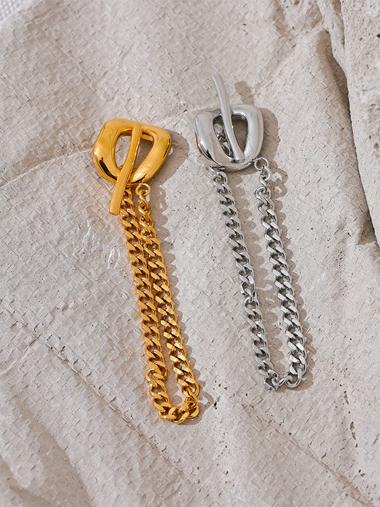 Chain toggle-clasps link statement bracelet - product image