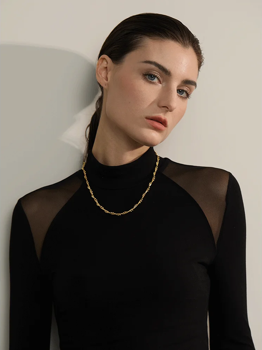 Chain twine fashion collar necklace - product image
