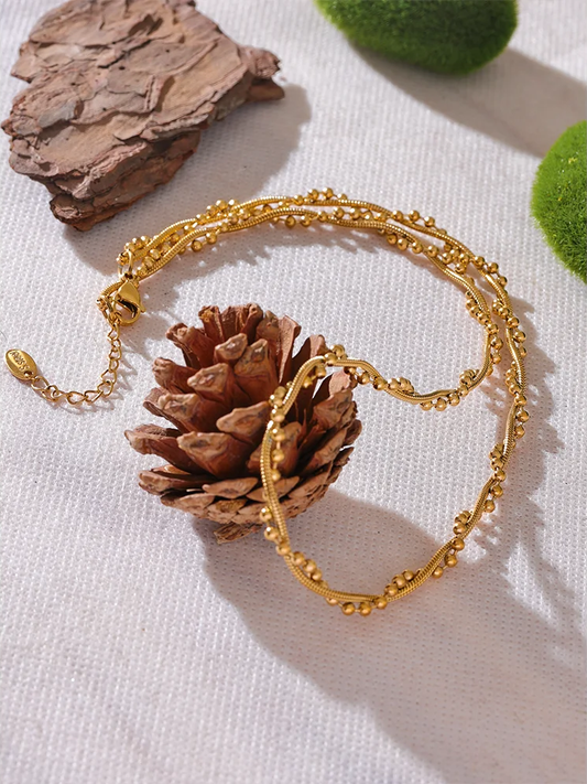 Chain twine fashion collar necklace - product image