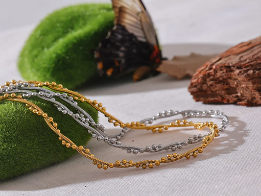 Chain twine fashion collar necklace - product image