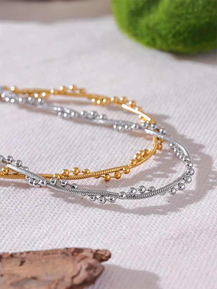 Chain twine fashion collar necklace - product image