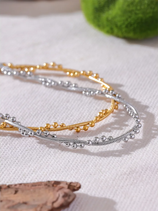 Chain twine fashion collar necklace - product image
