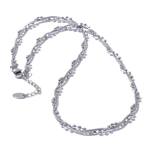 Chain twine fashion collar necklace - product image