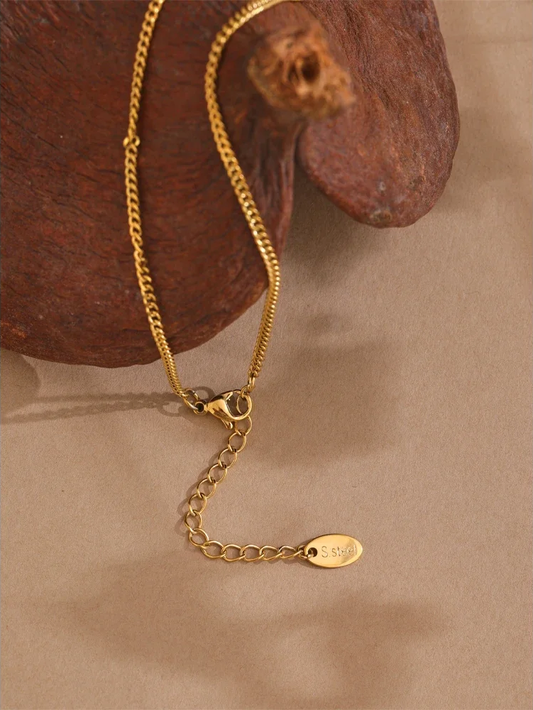Cherry chain gold color fashion necklace - product image