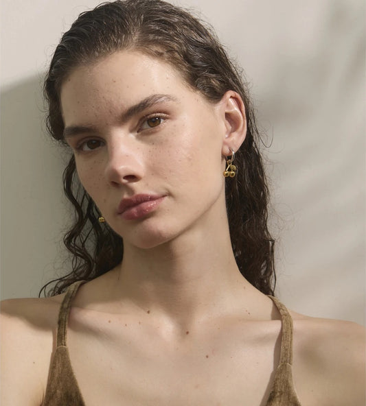 Cherry drop water resistant earrings - product image