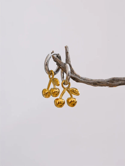 Cherry drop water resistant earrings - product image