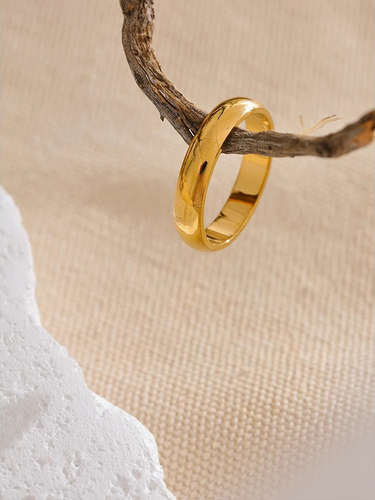 Classic smooth modern adjustable party ring women - product image