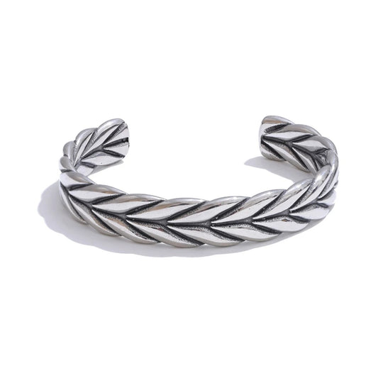 Classic vintage open cuff high quality bracelet - product image