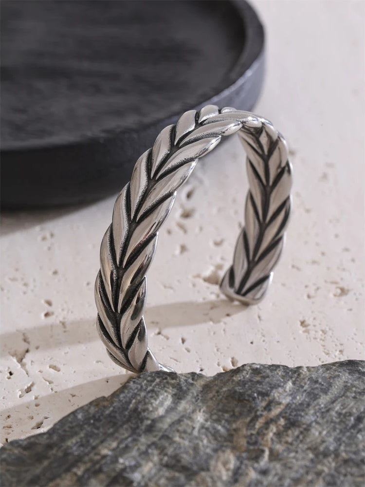 Classic vintage open cuff high quality bracelet - product image