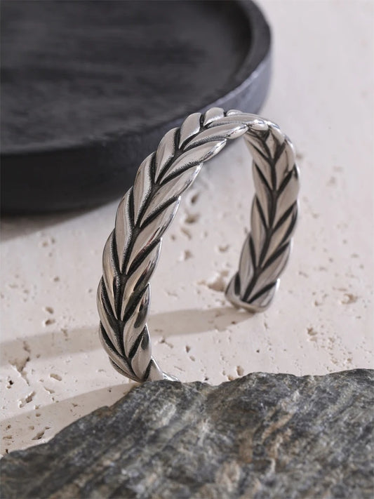 Classic vintage open cuff high quality bracelet - product image