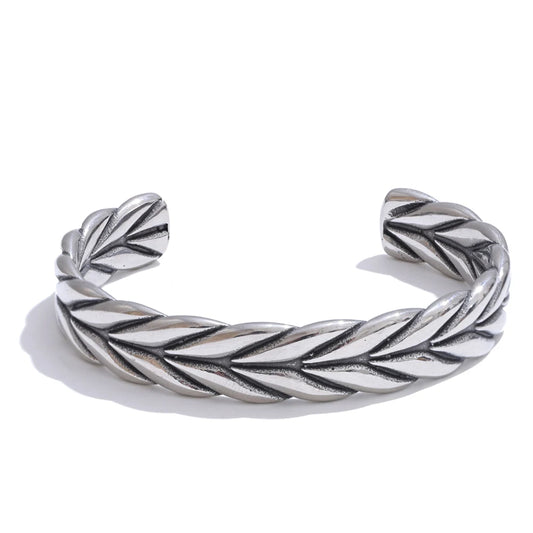 Classic vintage open cuff high quality bracelet - product image