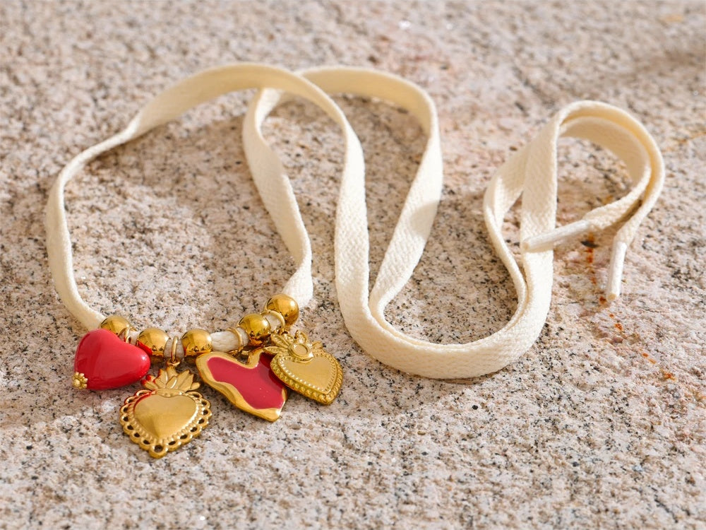 Colorful shell seahorse fruit shoelace charm - product image