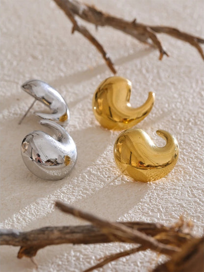 Comma water drop daily stud earrings - product image