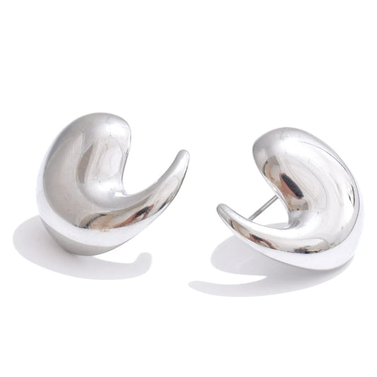 Comma water drop daily stud earrings - product image