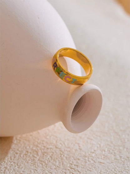 Confident contemporary minimalist fashion women's ring - product image
