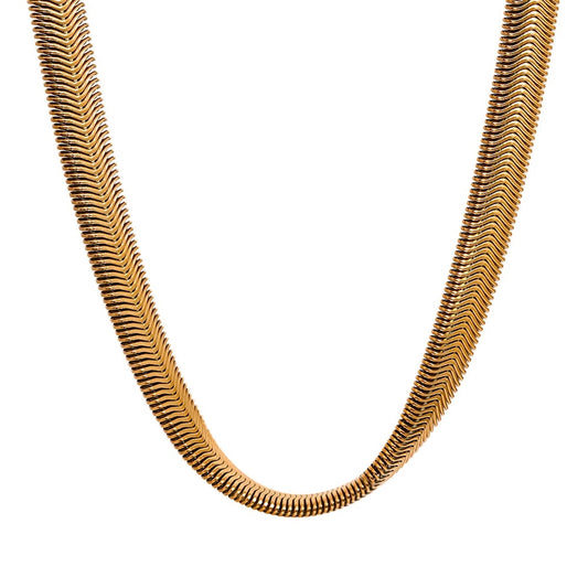 Contemporary chain hip hop gold color necklace - product image