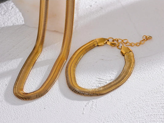 Contemporary chain hip hop gold color necklace - product image