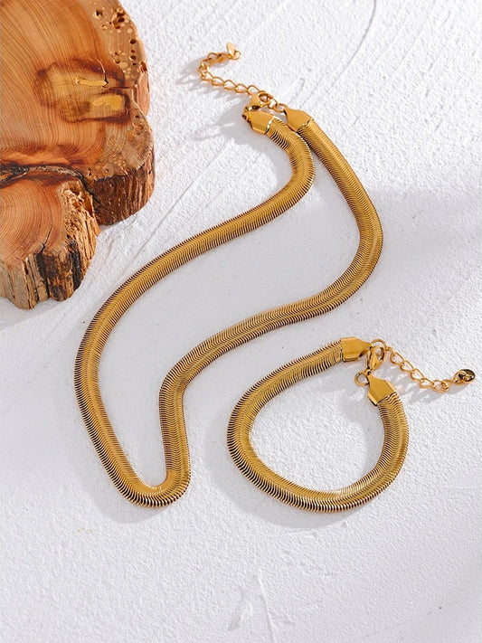 Contemporary chain hip hop gold color necklace - product image
