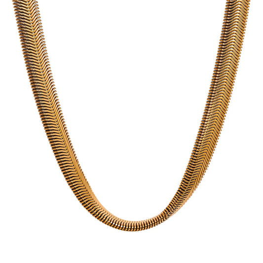 Contemporary chain hip hop gold color necklace - product image