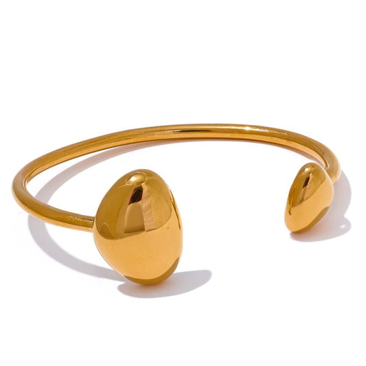Contemporary open cuff bracelet bangle - product image