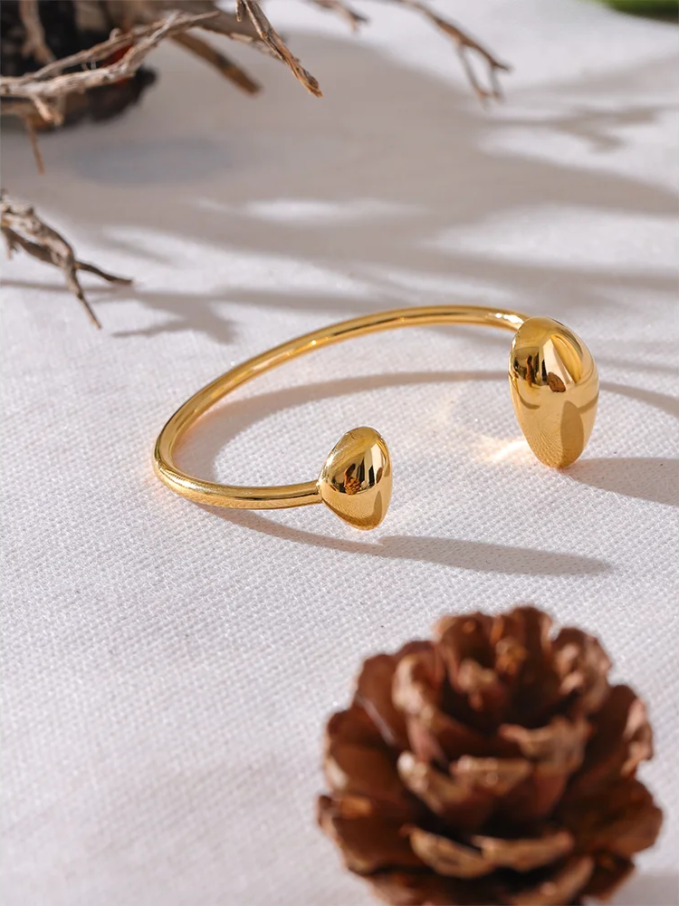 Contemporary open cuff bracelet bangle - product image
