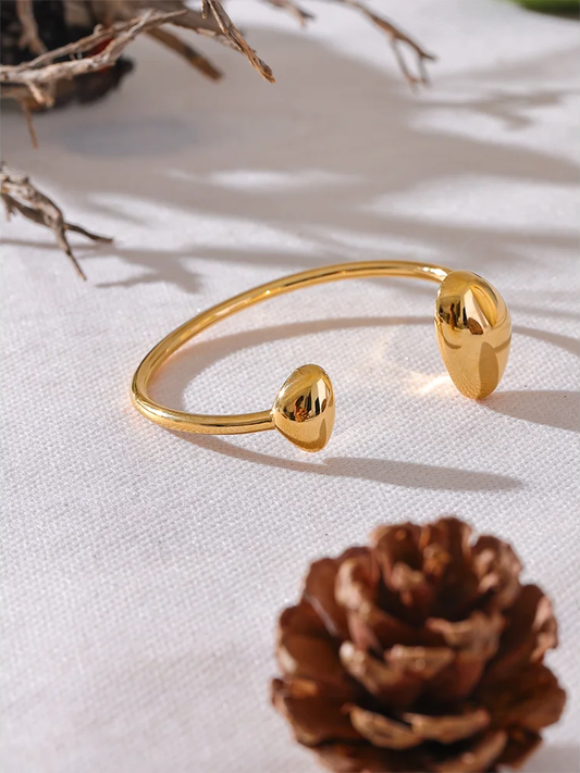 Contemporary open cuff bracelet bangle - product image