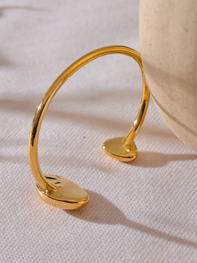Contemporary open cuff bracelet bangle - product image