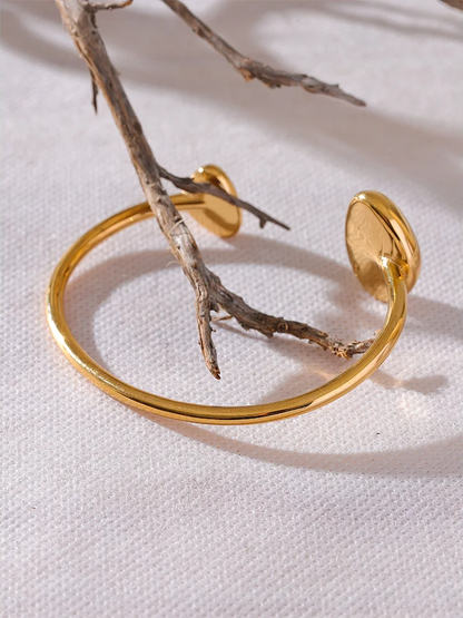 Contemporary open cuff bracelet bangle - product image