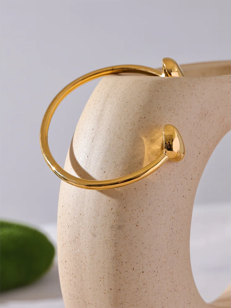 Contemporary open cuff bracelet bangle - product image