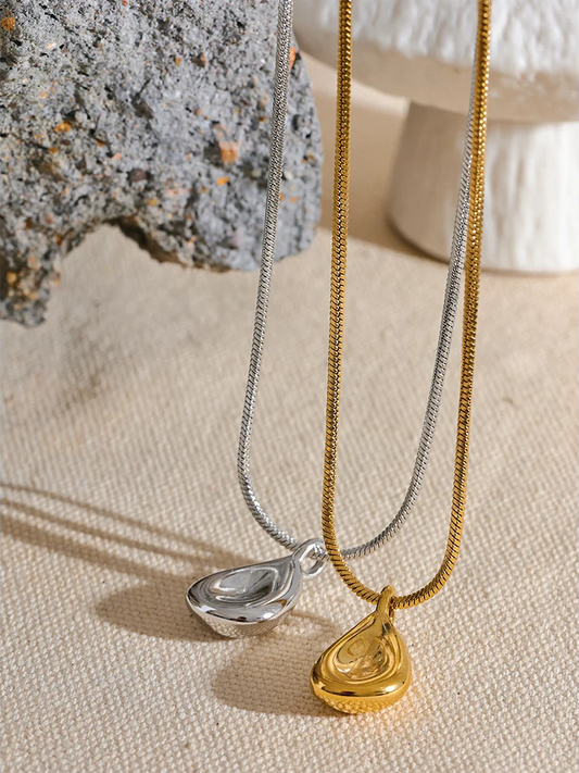 Contemporary pendant necklace stainless steel unisex - product image