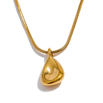 Contemporary pendant necklace stainless steel unisex - product image