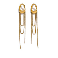Contemporary Tassel Chain Drop Dangle Earrings