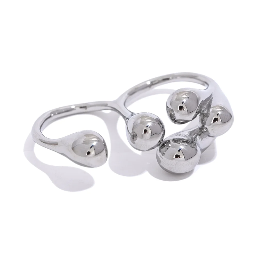 Creative individualistic contemporary texture finger ring - product image