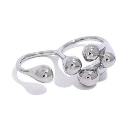 Creative individualistic contemporary texture finger ring - product image