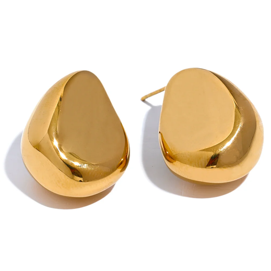 Creative minimalist hollow stud earrings women - product image