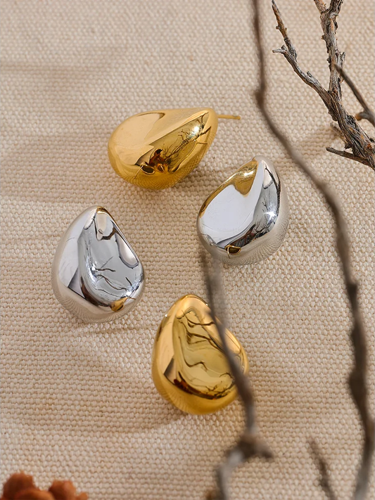 Creative minimalist hollow stud earrings women - product image