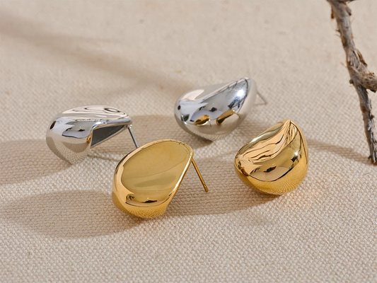 Creative minimalist hollow stud earrings women - product image