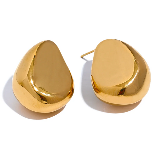 Creative minimalist hollow stud earrings women - product image