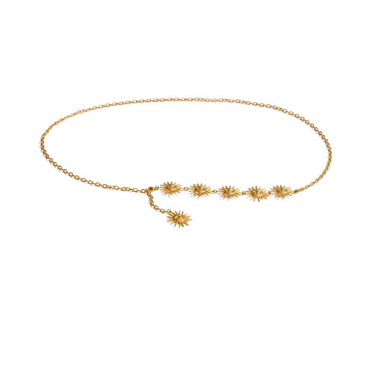 Creative sun face contemporary summer belly chain - product image