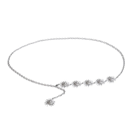 Creative sun face contemporary summer belly chain - product image