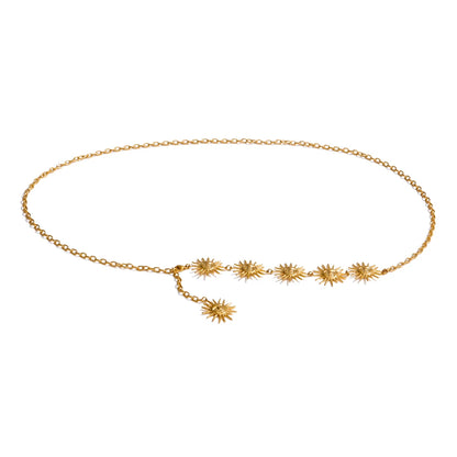 Creative sun face contemporary summer belly chain - product image