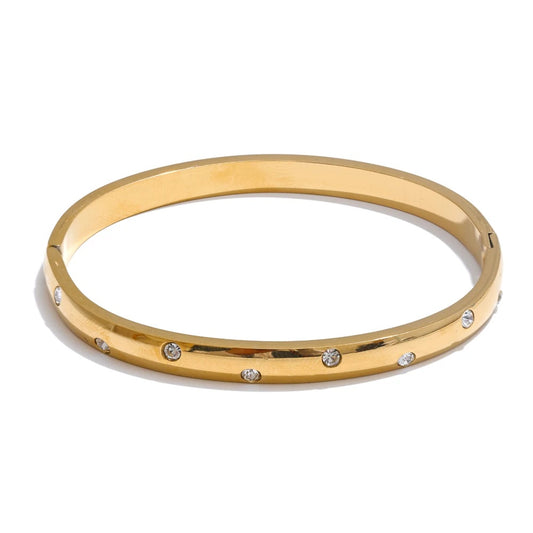 Cubic zirconia fashion bangle bracelet women - product image