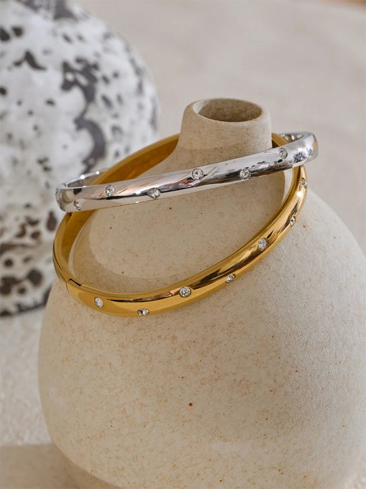 Cubic zirconia fashion bangle bracelet women - product image